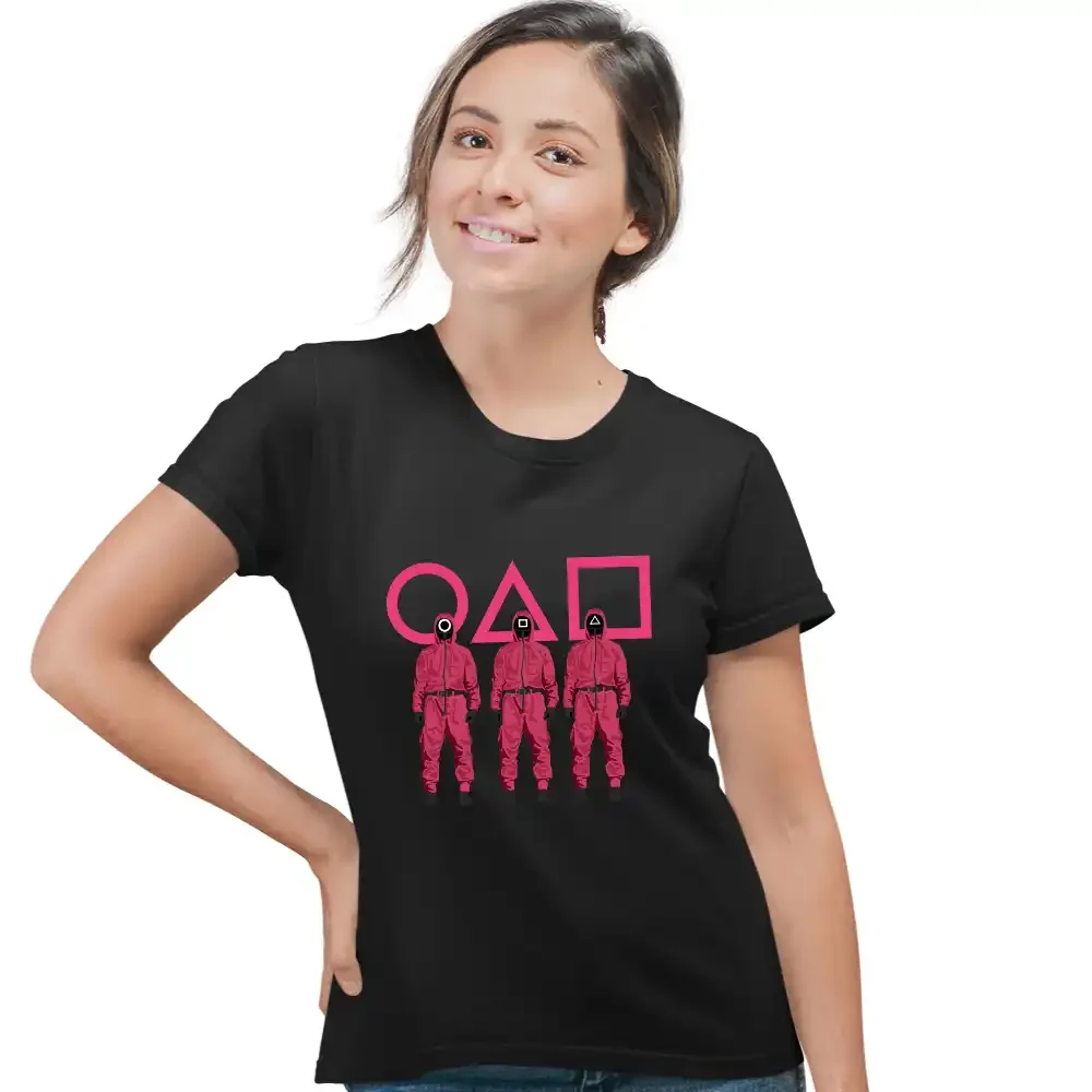 tricou-squid-game-35w2T143 Tricou Squid Game Army Femei