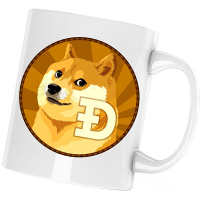 Cana Dogecoin Crypto, alba, 330 ml