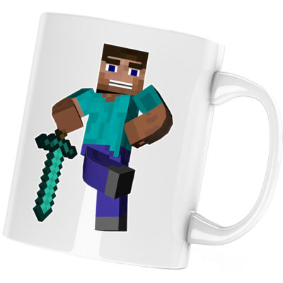 Cana Steve Warrior Minecraft, alba, 330 ml