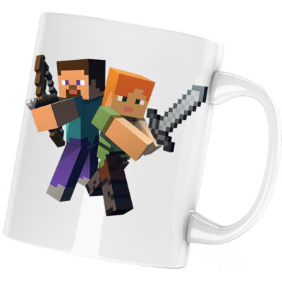 Cana Steve Alex Fight Minecraft, alba, 330 ml