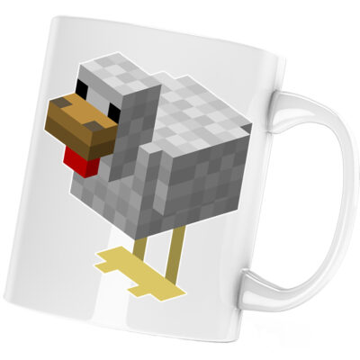Cana Minecraft Gaina, alba, 330 ml