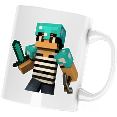 Cana Minecraft Green Skin, alba, 330 ml
