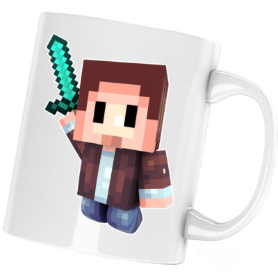 Cana Minecraft Happy Steve, alba, 330 ml
