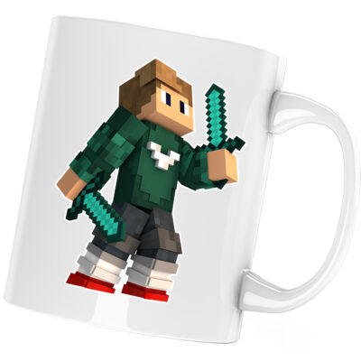 Cana Skin Green Swords Minecraft, alba, 330 ml
