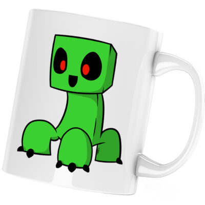 Cana Cute Creeper Minecraft, alba, 330 ml