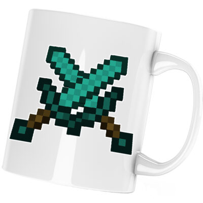 Cana Two Diamond Swords Minecraft, alba, 330 ml