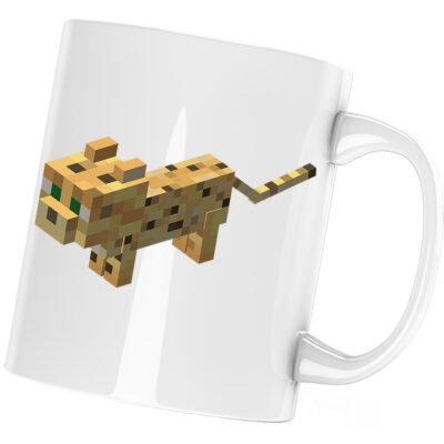 Cana Minecraft Ocelot Mob, alba, 330 ml