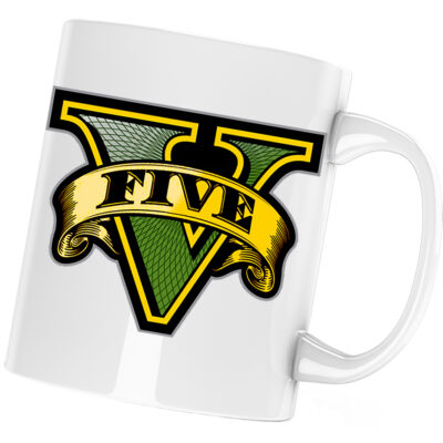Cana GTA5 Logo, alba, 330 ml